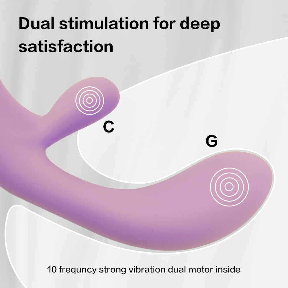 Purple Double Motor Rabbit Vibrator